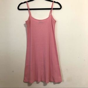 Y2K pink spaghetti strap dress